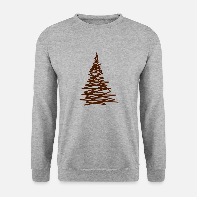 christmas tree modern - Unisex Sweatshirt - salt & pepper