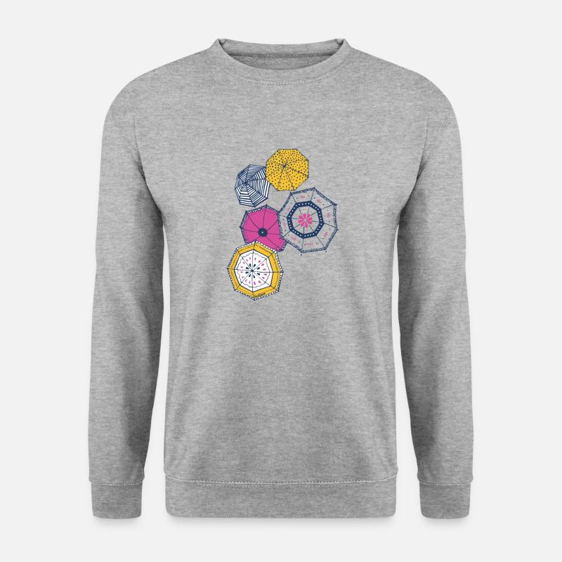 festland umbrellas - Unisex Pullover - Weißgrau meliert
