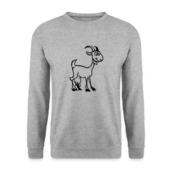Goat - Unisex Sweatshirt - salt & pepper - Front - Alina (178cm) & Michal (187cm)