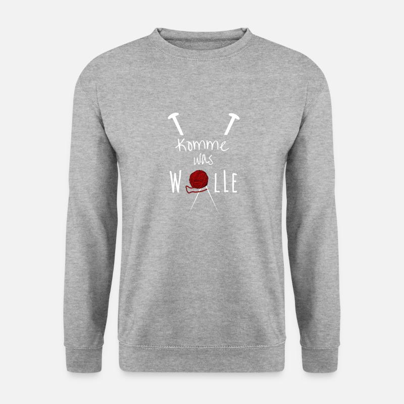 Come what WOOL - Unisex Sweatshirt - salt & pepper