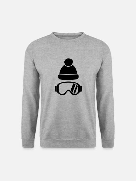 Lunettes de ski - Sweat-shirt Unisexe - gris chiné