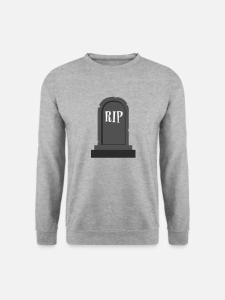 Gravestone RIP Halloween - Unisex Sweatshirt - salt & pepper