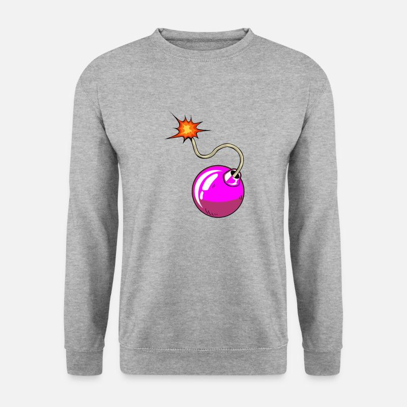 bomb meche drawing flame - Unisex Sweatshirt - salt & pepper