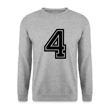4 - Unisex Sweatshirt - salt & pepper - Front - Alina (178cm) & Michal (187cm)