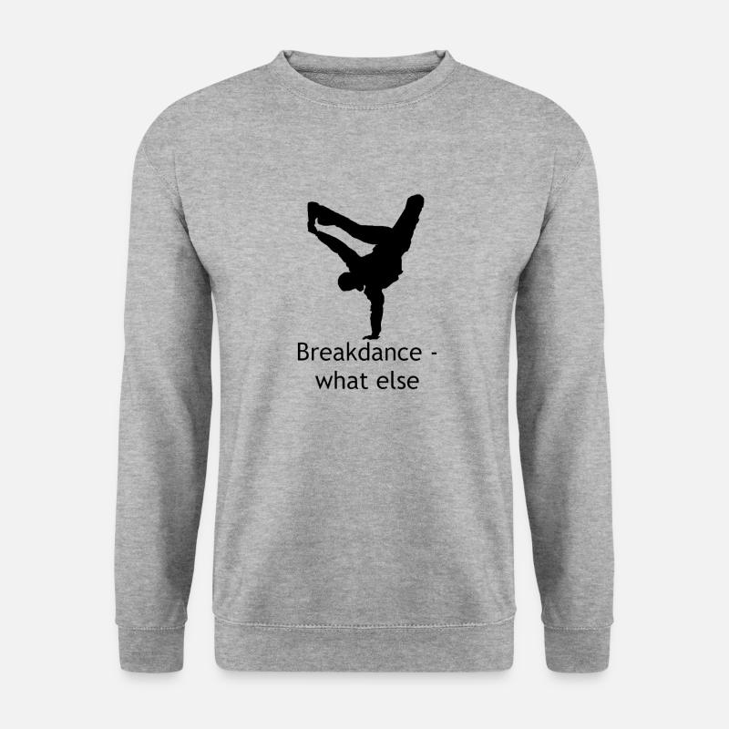 Breakdance - Unisex Pullover - Weißgrau meliert
