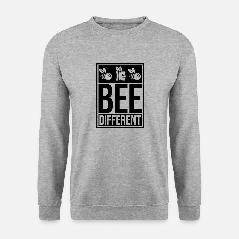 bee different saying quote - Unisex Sweatshirt - salt & pepper