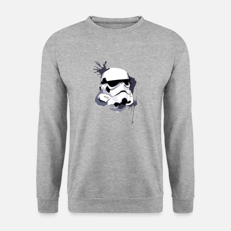 bewachen - Unisex Pullover - Weißgrau meliert