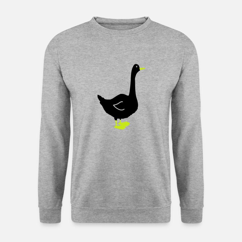 gans - Unisex Pullover - Weißgrau meliert