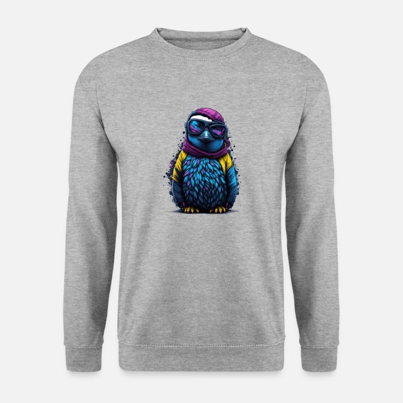 Cool Penguin, Hiphop, Graffiti - Unisex Sweatshirt - salt & pepper