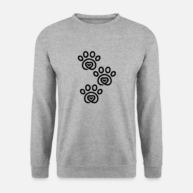 Hund Dog - Unisex Pullover - Weißgrau meliert