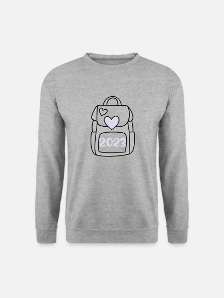 Écolier 2023 violet - Sweat-shirt Unisexe - gris chiné