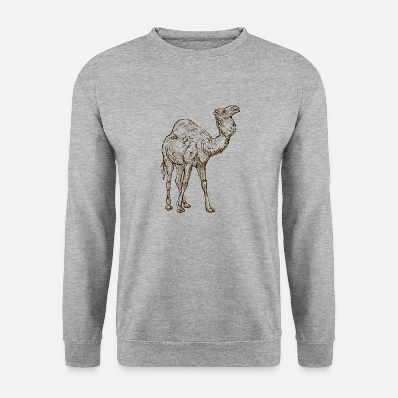 Wildtiere - Unisex Pullover - Weißgrau meliert