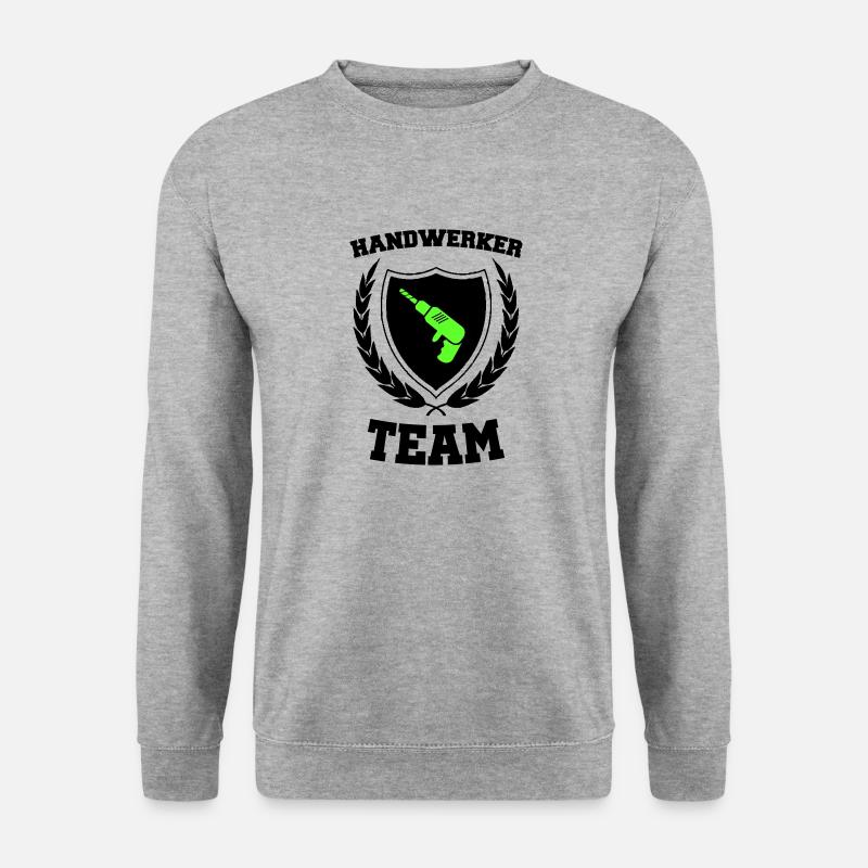 Handwerker Team 01 - Unisex Pullover - Weißgrau meliert