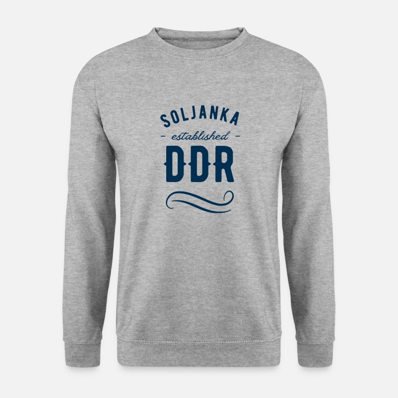 Soljanka DDR Legacy - Unisex Pullover - Weißgrau meliert