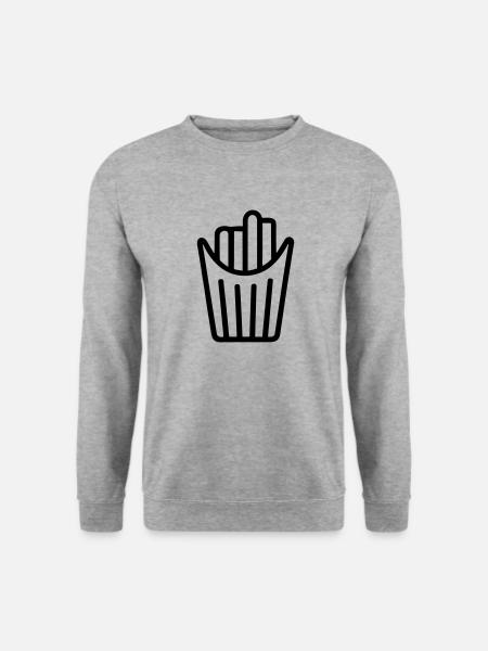 French fries cone - Unisex Sweatshirt - salt & pepper