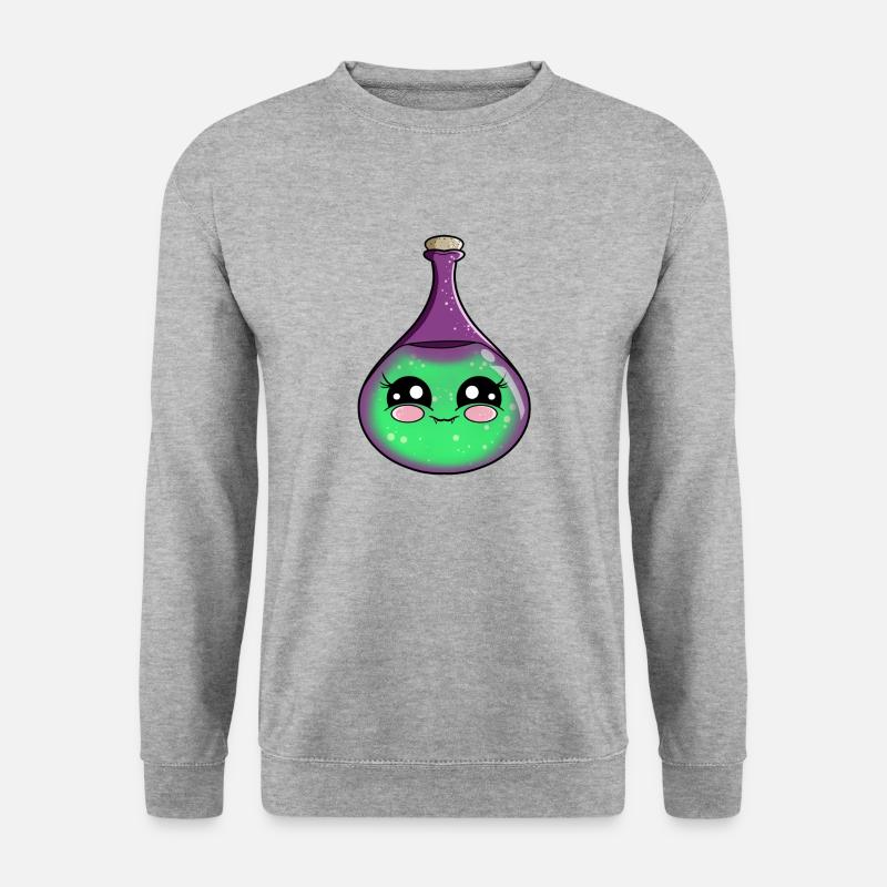 Trank Kawaii - Unisex Pullover - Weißgrau meliert