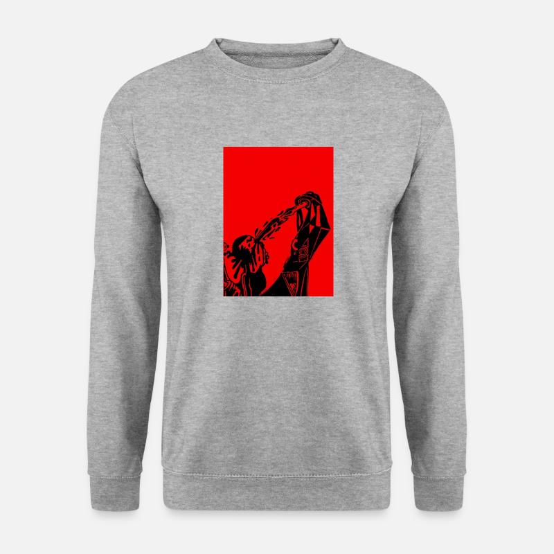 Annihilation-dagger-fiction - Unisex Pullover - Weißgrau meliert