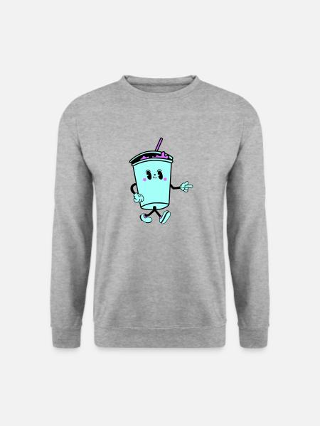 Boisson Dessin Animé - Sweat-shirt Unisexe - gris chiné