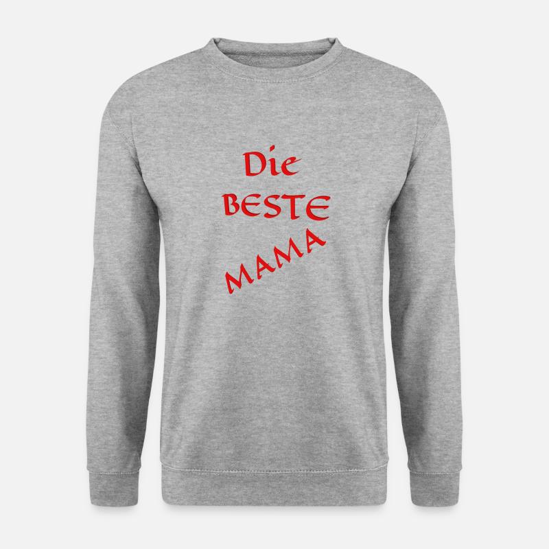 Die Beste Mama - Unisex Pullover - Weißgrau meliert