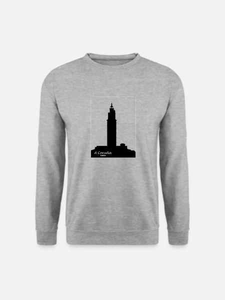 Tower of Hercules in A Coruña, Galicia, Spain - Unisex Sweatshirt - salt & pepper