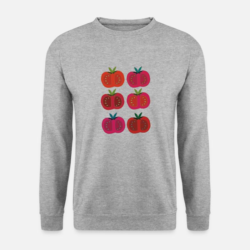 Tomatoes 6 times multicoloured - Unisex Sweatshirt - salt & pepper