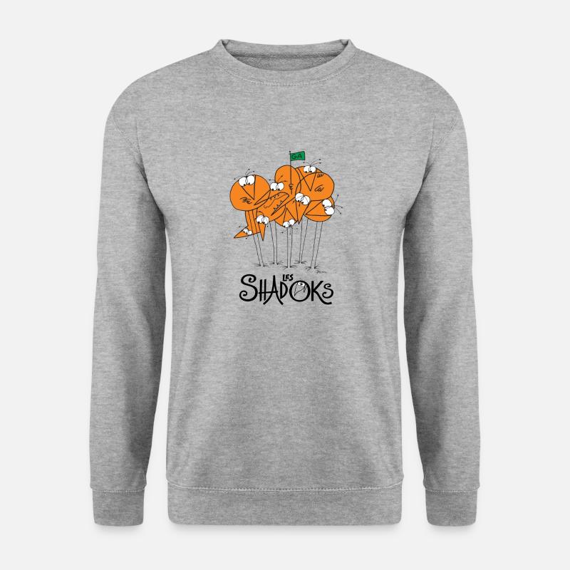 Die Shadoks - Unisex Pullover - Weißgrau meliert