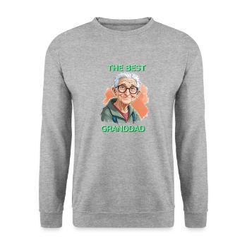 Le meilleur grand-père - Sweat-shirt Unisexe - gris chiné - Devant - Alina (178cm) & Michal (187cm)