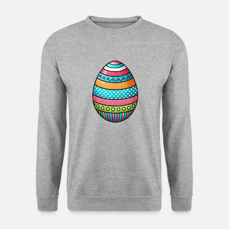 ei osterei - Unisex Pullover - Weißgrau meliert