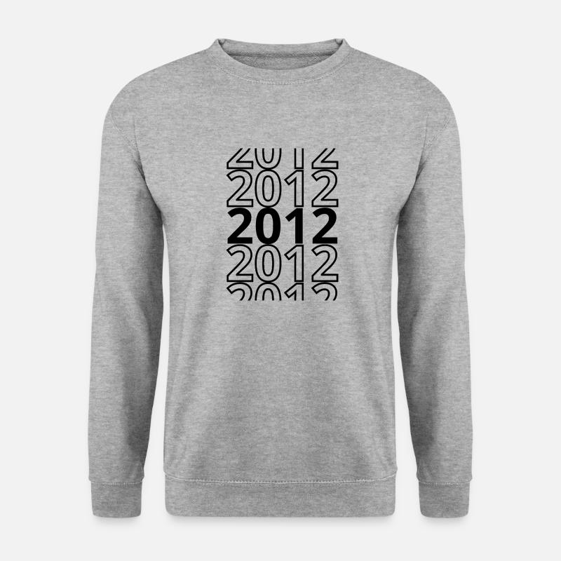 2012 2012 2012 - Sweat-shirt Unisexe - gris chiné