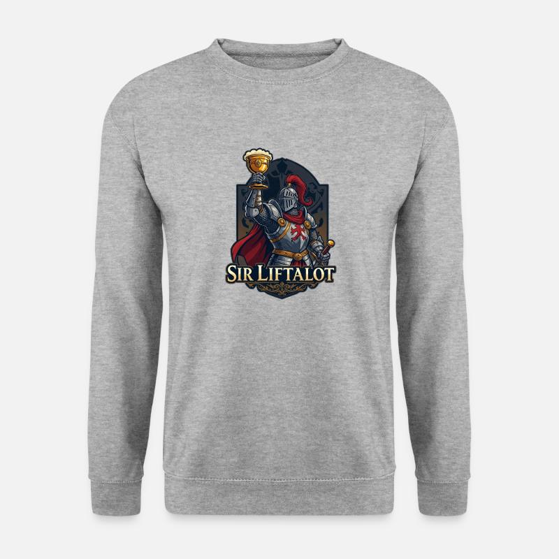 Sir Liftalot Drinking - Unisex Pullover - Weißgrau meliert