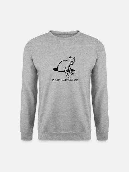 Ist noch Pampelmuse da? - Unisex Pullover - Weißgrau meliert