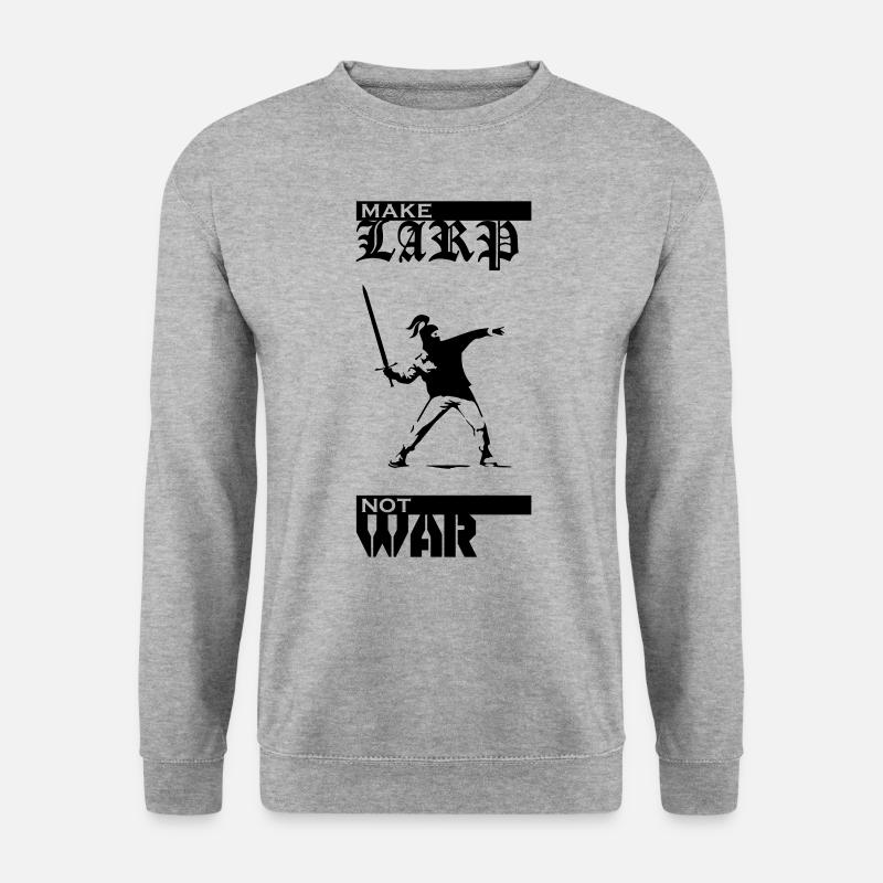 Make LARP Not War - Unisex Sweatshirt - salt & pepper