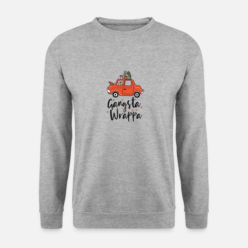Gangsta Wrappa - Unisex Pullover - Weißgrau meliert