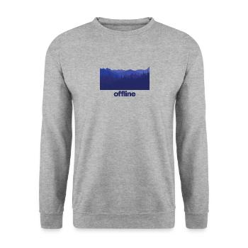 Mountains Climbers Nature Adventure - Unisex Sweatshirt - salt & pepper - Front - Alina (178cm) & Michal (187cm)