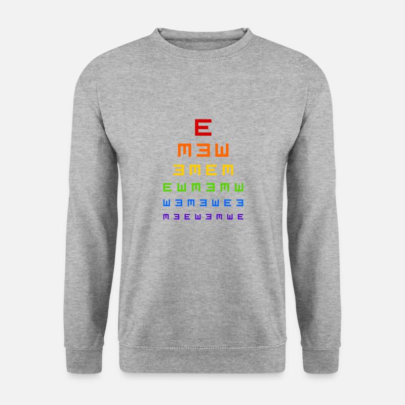 vision test - Unisex Sweatshirt - salt & pepper