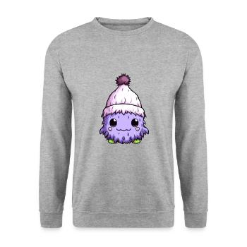Cold Winter Virus Comic - Unisex Sweatshirt - salt & pepper - Front - Alina (178cm) & Michal (187cm)