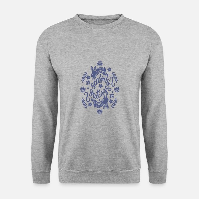 Seasons greetings - Unisex Pullover - Weißgrau meliert