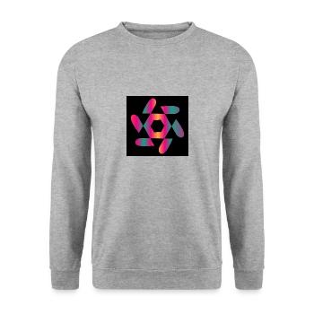 ART. DESIGN. GEEK. VINTAGE. GRAPHIC. MANGA - Unisex Sweatshirt - salt & pepper - Front - Alina (178cm) & Michal (187cm)