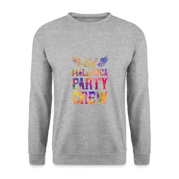 Majorque Party Crew dit - Sweat-shirt Unisexe - gris chiné - Devant - Alina (178cm) & Michal (187cm)