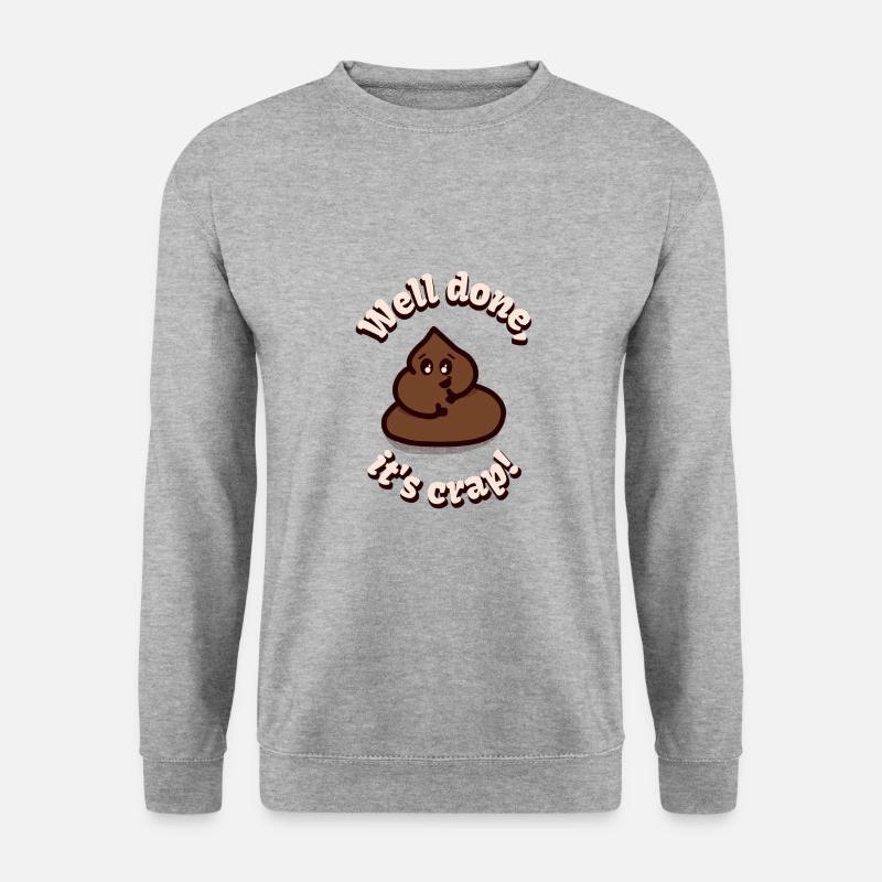 Gut gemacht, es ist Mist! - Unisex Pullover - Weißgrau meliert