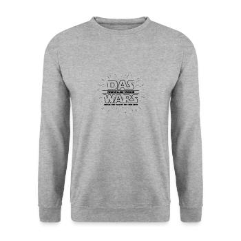Graduation 2022 Das wars Schule Abitur Studium - Unisex Sweatshirt - salt & pepper - Front - Alina (178cm) & Michal (187cm)