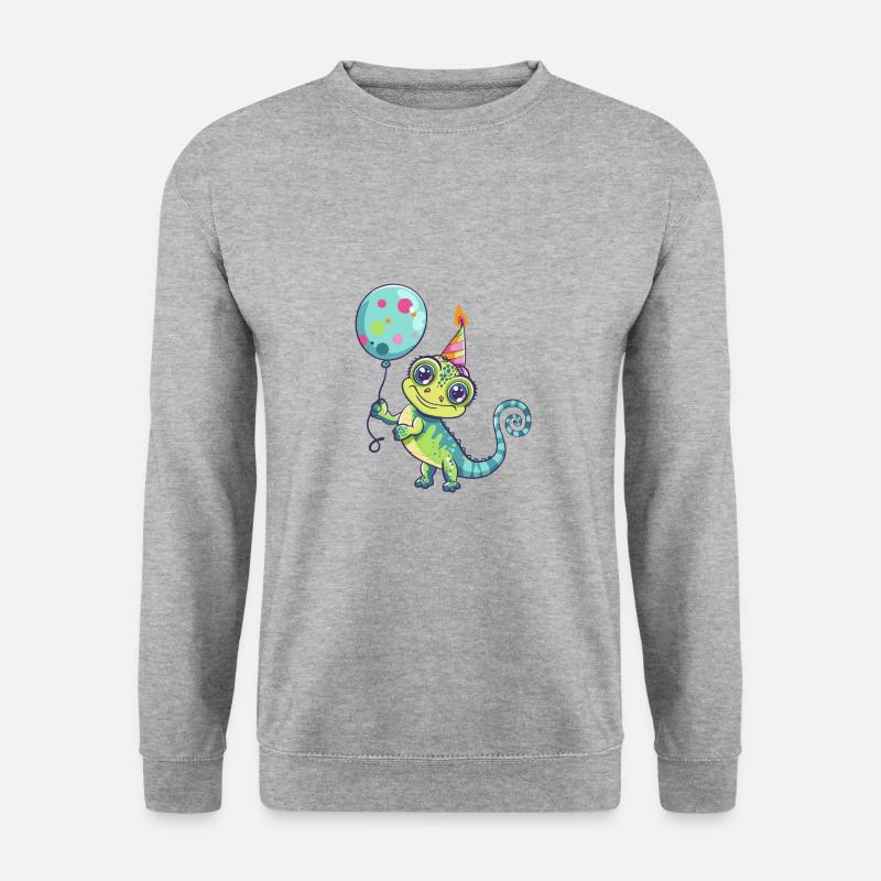 Chameleon Birthday Comic - Unisex Sweatshirt - salt & pepper