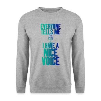 J’ai une belle - Sweat-shirt Unisexe - gris chiné - Devant - Alina (178cm) & Michal (187cm)
