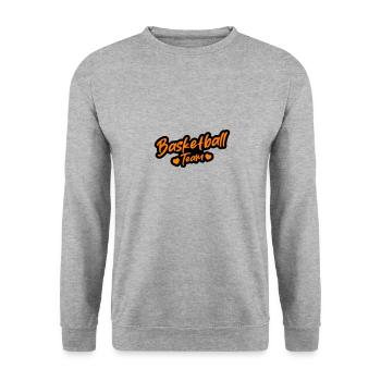 Équipe de basket-ball - Sweat-shirt Unisexe - gris chiné - Devant - Alina (178cm) & Michal (187cm)
