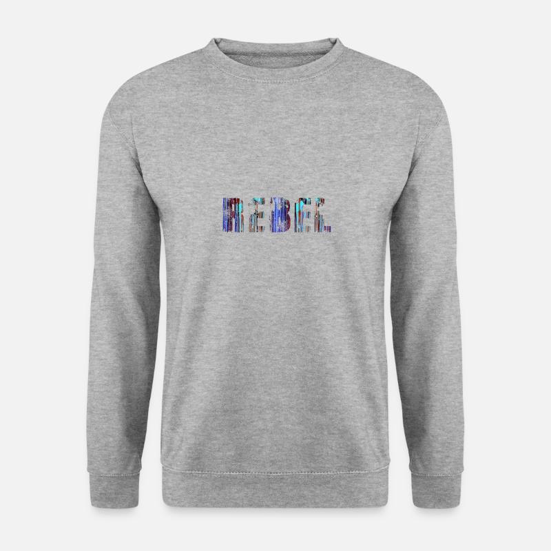rebel,schrift,bunt,malerei,graffiti - Unisex Pullover - Weißgrau meliert