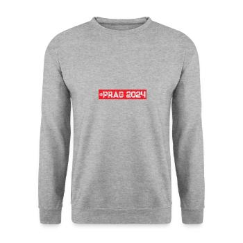 Prague 2024 - Unisex Sweatshirt - salt & pepper - Front - Alina (178cm) & Michal (187cm)