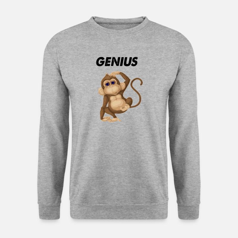 Genius - Unisex Pullover - Weißgrau meliert