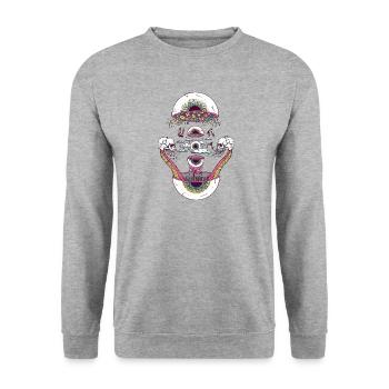 lsd - Unisex Sweatshirt - salt & pepper - Front - Alina (178cm) & Michal (187cm)