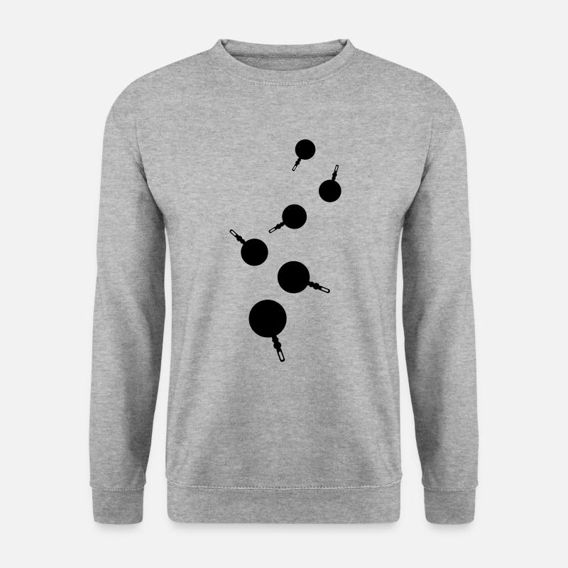 Pfanne Küche Chef - Unisex Pullover - Weißgrau meliert