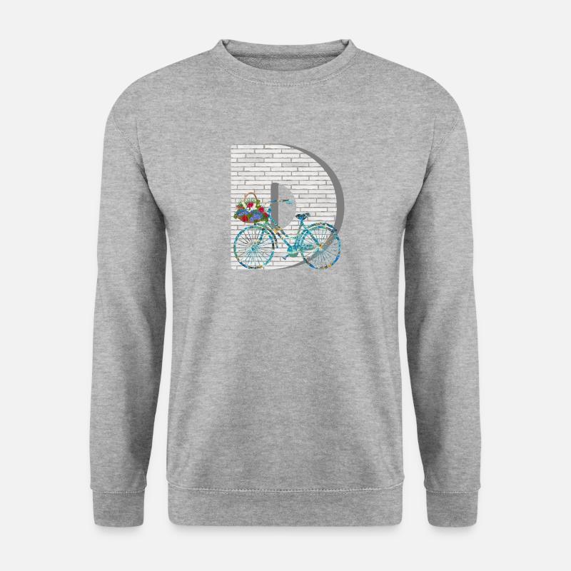 vélo e 100 d - Sweat-shirt Unisexe - gris chiné